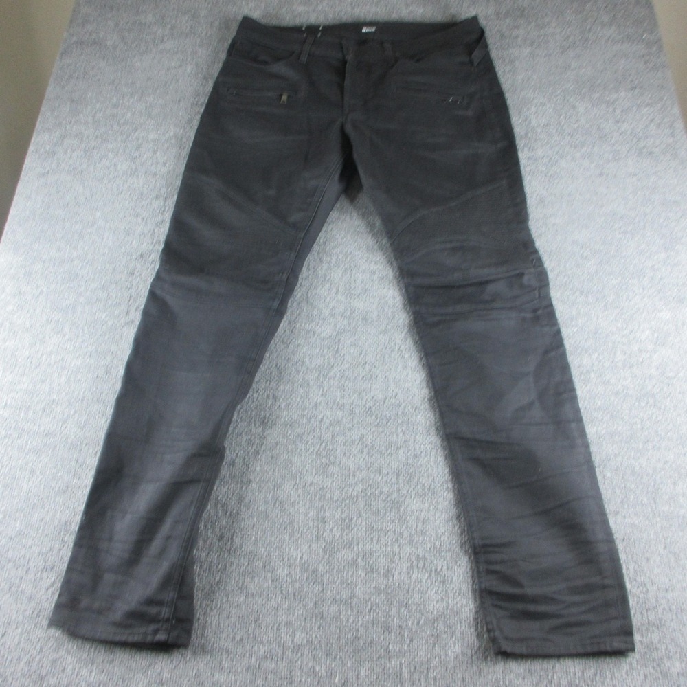 Hudson‎ Jeans Mens 38x36 Black Blinder Skinny Biker Stretch Denim Moto Pants